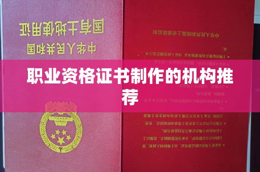 丛台职业资格证书制作的机构推荐