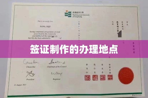 海安签证制作的办理地点